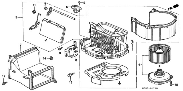 2000 Honda Civic Heater Blower Diagram