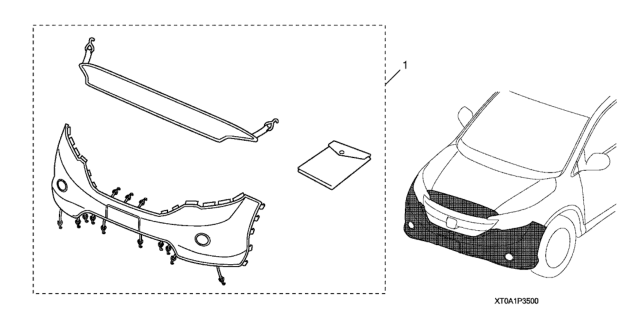 2014 Honda CR-V Nose Mask (Full) Diagram