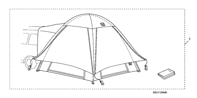 2018 Honda CR-V 5 Door 24LX (AWD/INDIANA) KA CVT Tent - Rear Hatch Diagram