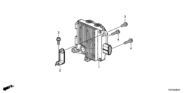 2017 Honda Clarity Fuel Cell Driver, EGR Pump Diagram for 3F670-5WM-A02