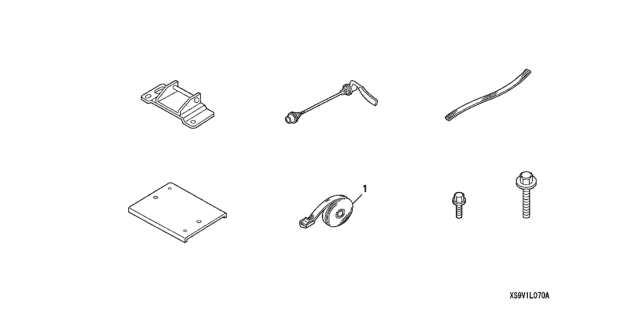 2004 Honda Element 5 Door DX (4WD) KA 4AT Interior Bike Attachment Diagram
