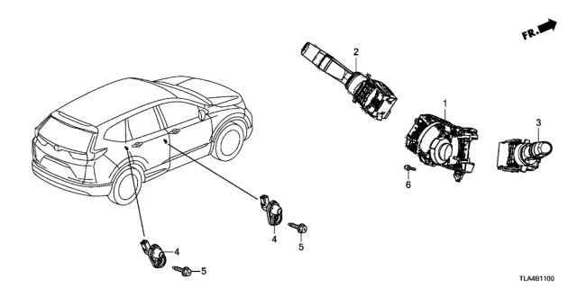 2019 Honda CR-V Combination Switch Diagram