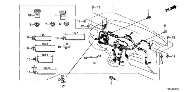 2013 Honda CR-V Wire Harn Inst Diagram for 32117-T0A-A31