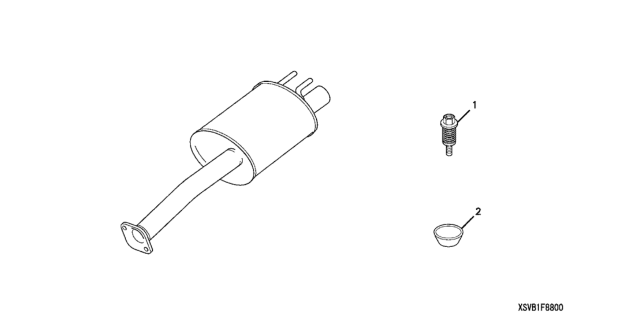 2007 Honda Civic Sports Muffler Diagram