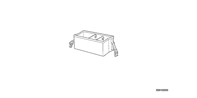 2008 Honda Pilot 5 Door EXL (4WD RES) KA 5AT Cargo Organizer (Soft) Diagram