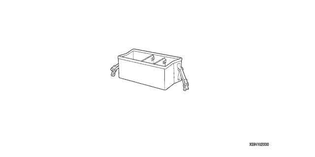 2008 Honda Pilot Cargo Organizer (Soft) Diagram