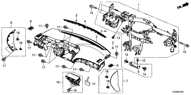 2014 Honda Accord Instrument Panel Diagram