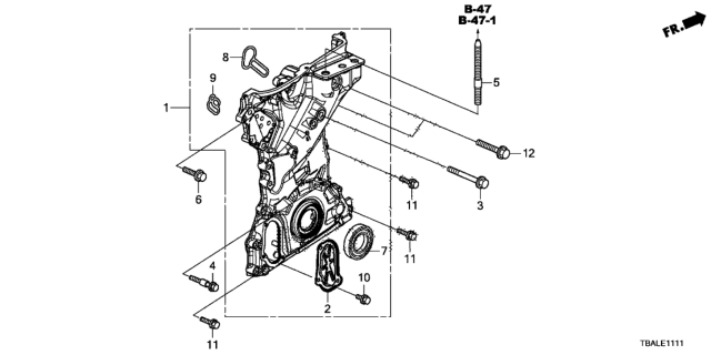 2021 Honda Civic Chain Case (2.0L) Diagram