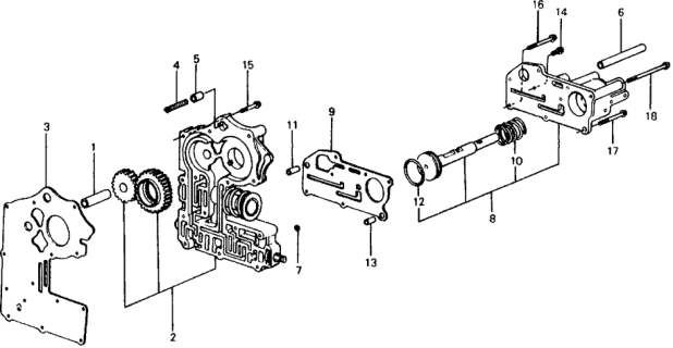 1977 Honda Civic 5 Door ** KL HMT HMT Valve Body Diagram