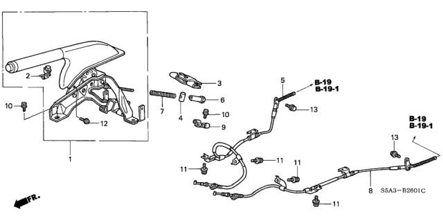 2001 Honda Civic Parking Brake Diagram