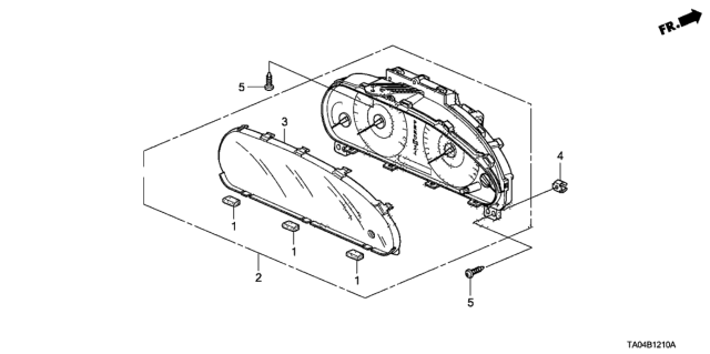 2011 Honda Accord Meter Components Diagram