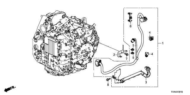 2019 Honda Accord AT Wire Harness (Transmission) Diagram