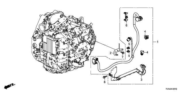 2018 Honda Accord Harness, Transmission Diagram for 28150-6B8-000