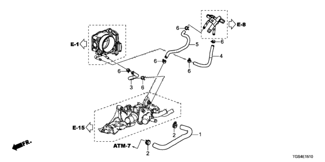 2021 Honda Passport Water Hose Diagram