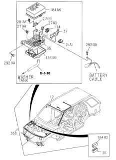 1998 Honda Passport Fuse Box (Engine) - Wire Harness Diagram