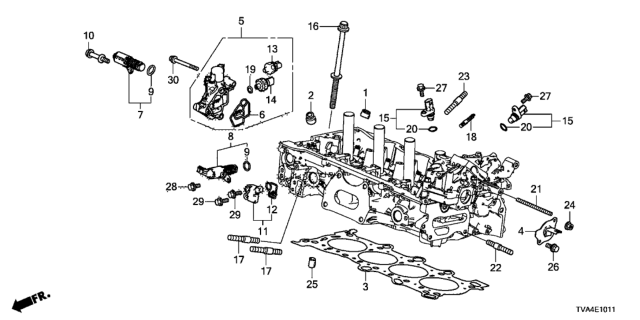 2020 Honda Accord O-Ring Diagram for 15832-RPY-003