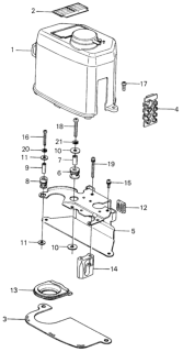 1980 Honda Civic 3 Door ** (1300) KA 4MT Control Box Diagram