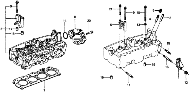 1975 Honda Civic Cylinder Head Diagram