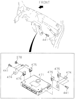 1996 Honda Passport Control Module, Power Train Diagram for 8-16244-079-0