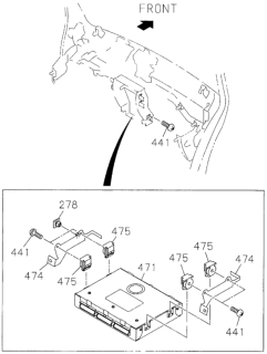 1997 Honda Passport Control Module, Power Train Diagram for 8-16243-269-0