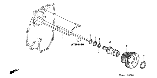 2006 Honda CR-V Idle Shaft Diagram