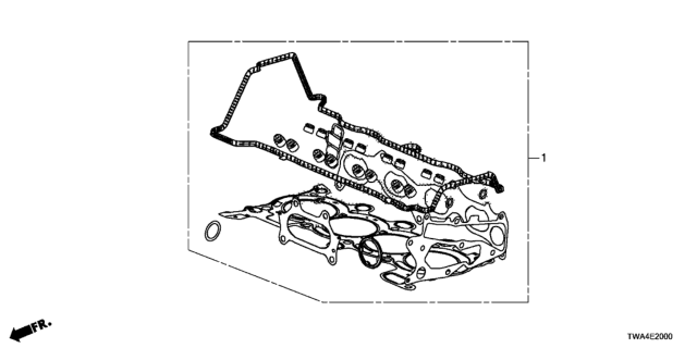 2020 Honda Accord Hybrid Gasket Kit Diagram
