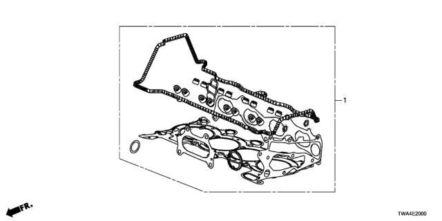 2019 Honda Accord Hybrid Gasket Kit Diagram