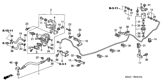 2005 Honda Civic Fuel Pipe Diagram