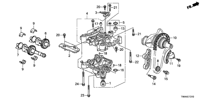 2020 Honda Accord Hybrid Balancer Shaft Diagram