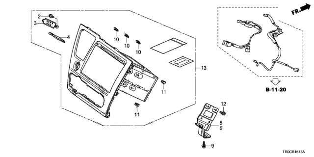 2014 Honda Civic Display Audio Diagram for 39100-TR6-A51RM