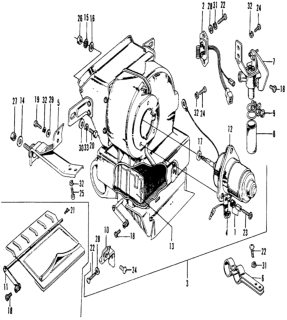 1973 Honda Civic Clamp, Water Hose Diagram for 39215-634-671