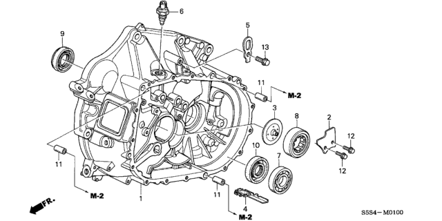 2003 Honda Civic Bearing, Needle (35X68X20) Diagram for 91003-PPP-004