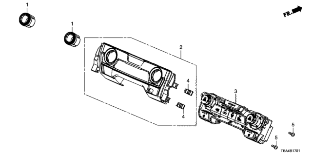 2016 Honda Civic Panel Mai*NH869L* Diagram for 79602-TBA-A61ZA