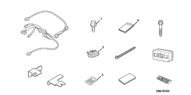 2010 Honda Civic 4 Door EX-L (NAVIGATION) KA 5MT Bass System Attachment Diagram