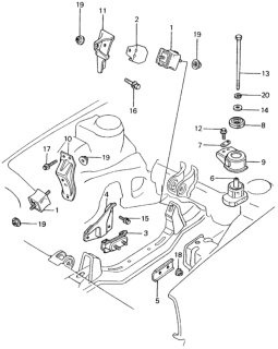 1983 Honda Civic Engine Mount Diagram