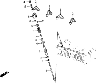 1987 Honda Civic 5 Door 4WD KA 5MT Auxiliary Valve Diagram