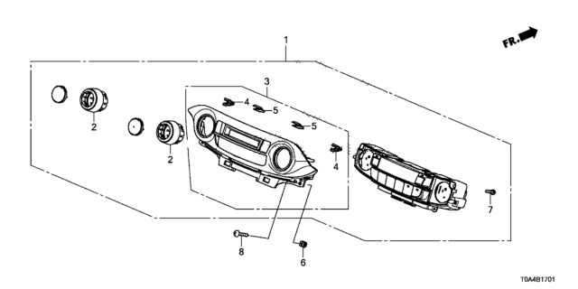 2015 Honda CR-V Auto Air Conditioner Control Diagram