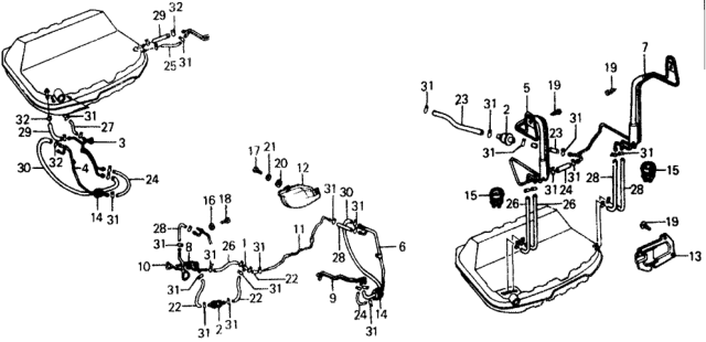 1977 Honda Civic Ventilation Pipe Diagram