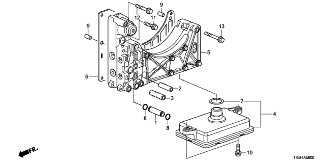 2019 Honda Insight AT Valve Body Diagram