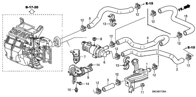 2006 Honda Civic Water Valve Diagram