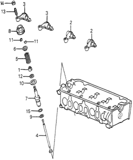 1985 Honda Accord 3 Door LX KL 5MT Auxiliary Valve Diagram