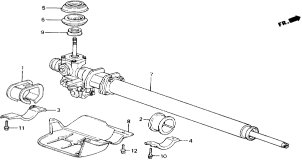 1989 Honda Accord 2 Door SEI KA 5MT P.S. Gear Box Diagram