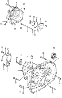 1979 Honda Prelude 2 Door ** KA HMT HMT Transmission Housing Diagram