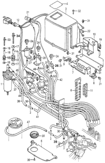 1981 Honda Accord Label, Control Box Diagram for 36022-PB2-661