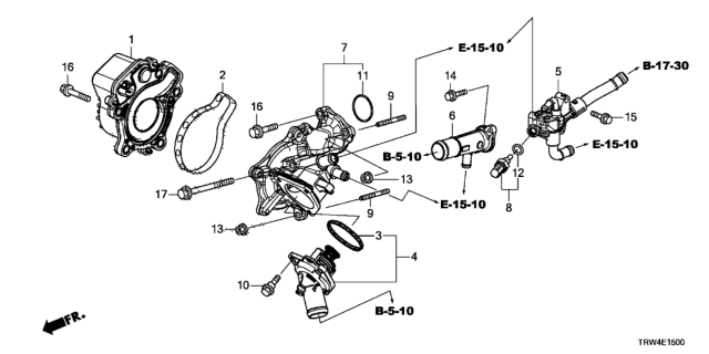 2019 Honda Clarity Plug-In Hybrid Cover Complete Diagram for 19315-5WJ-A00