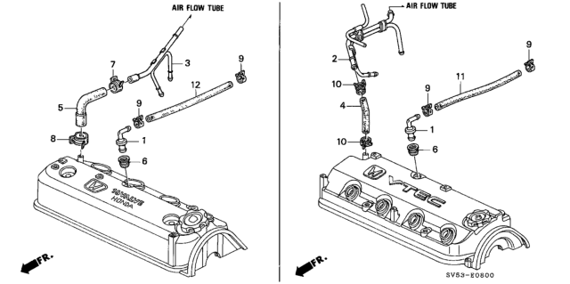 1997 Honda Accord Breather Tube Diagram