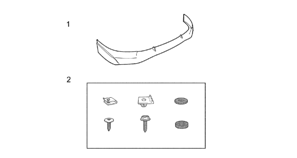 2008 Honda Civic Bolt Set, FR. Spoiler (Lower) Diagram for 71150-XVJ-000