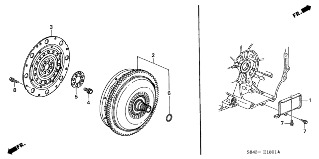 2002 Honda Accord Torque Converter (V6) Diagram