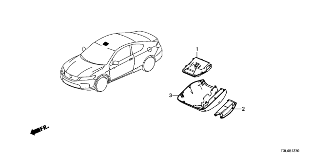 2014 Honda Accord Camera Assy,Fcw/L Diagram for 36150-T3L-A24