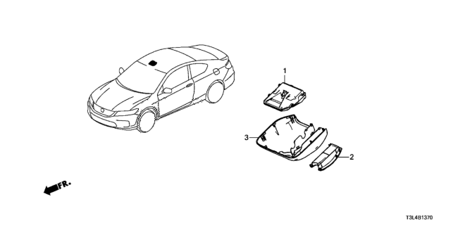 2013 Honda Accord Camera Assy. (Fcw)(Ldw) Diagram for 36150-T3L-A05